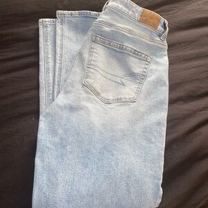 American Eagle Outfitters Light Wash Straight Jeans